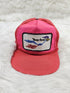 Vintage Rare Pink/Red Road Runner Beep Beep Snapback Hat Looney Tunes Cartoons