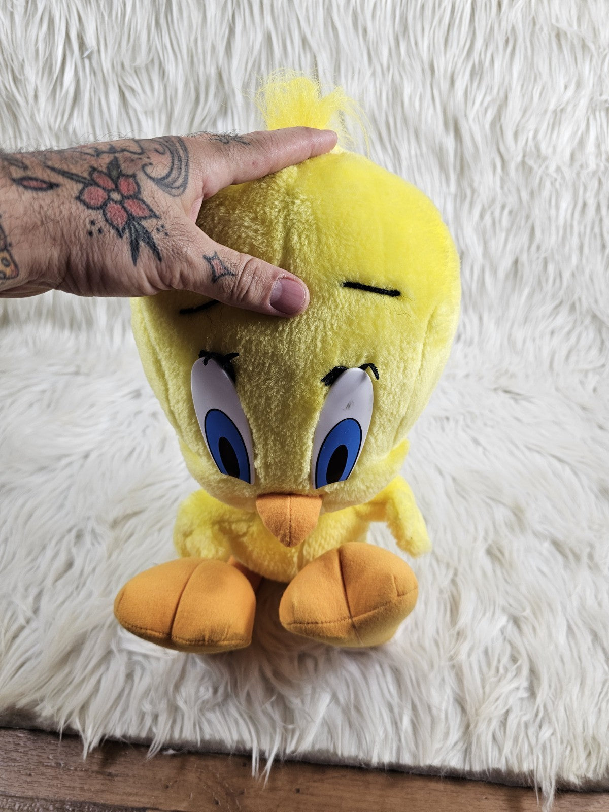 1995 - Ace Looney Tunes Tweety Bird Large 15" Plush EUC
