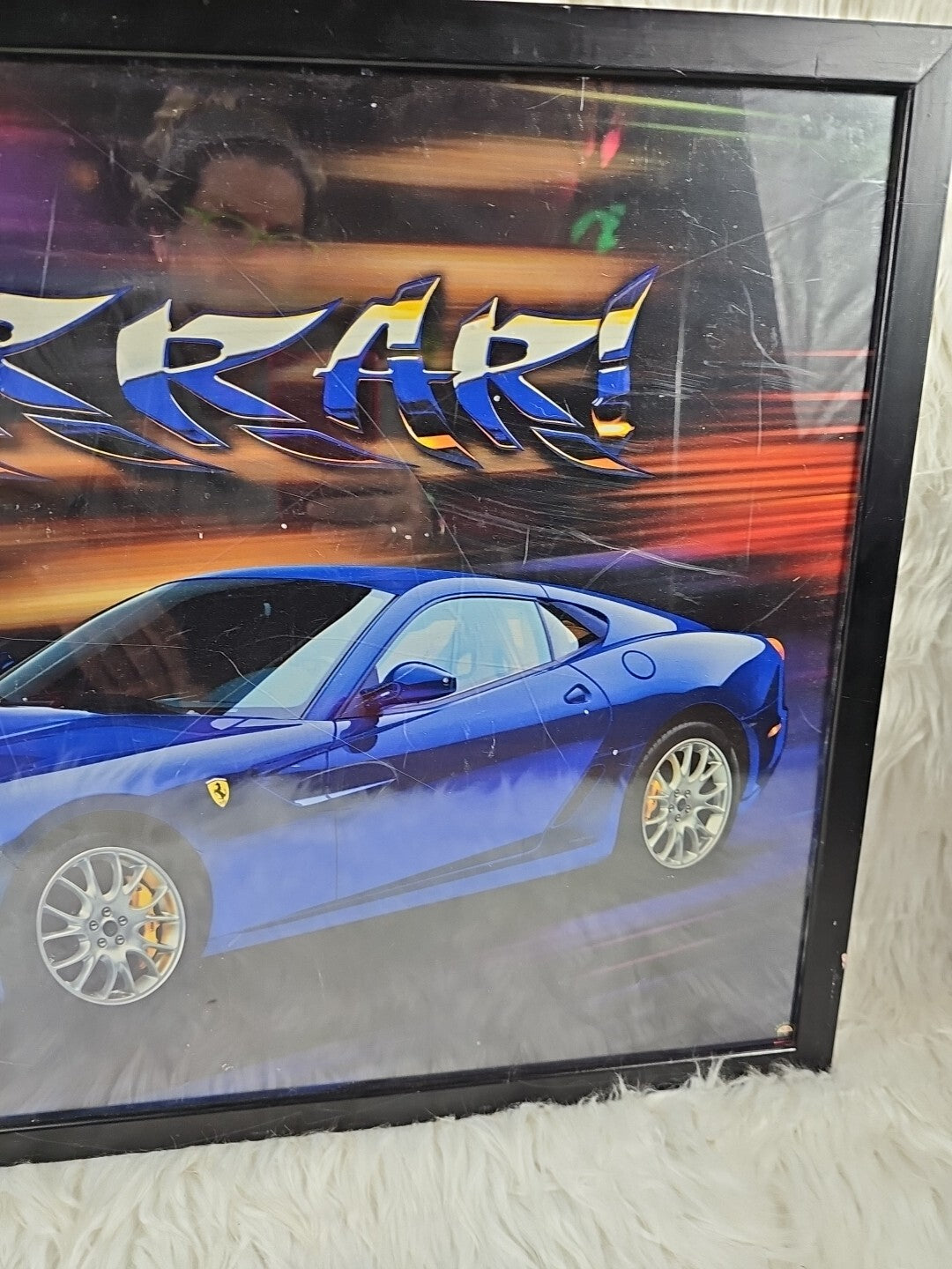 2007 - Scholastic Book Fair: Ferrari Wall Poster Tangerine Press 18" x 24", Framed