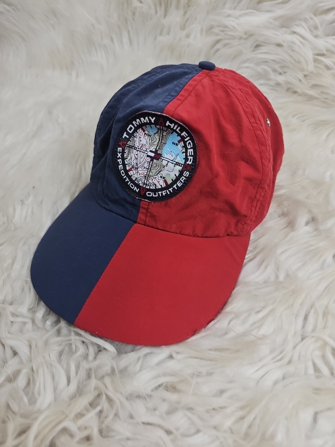 Super Rare Vintage Tommy Hilfiger Expedition Outfitters HAT - Red And Blue
