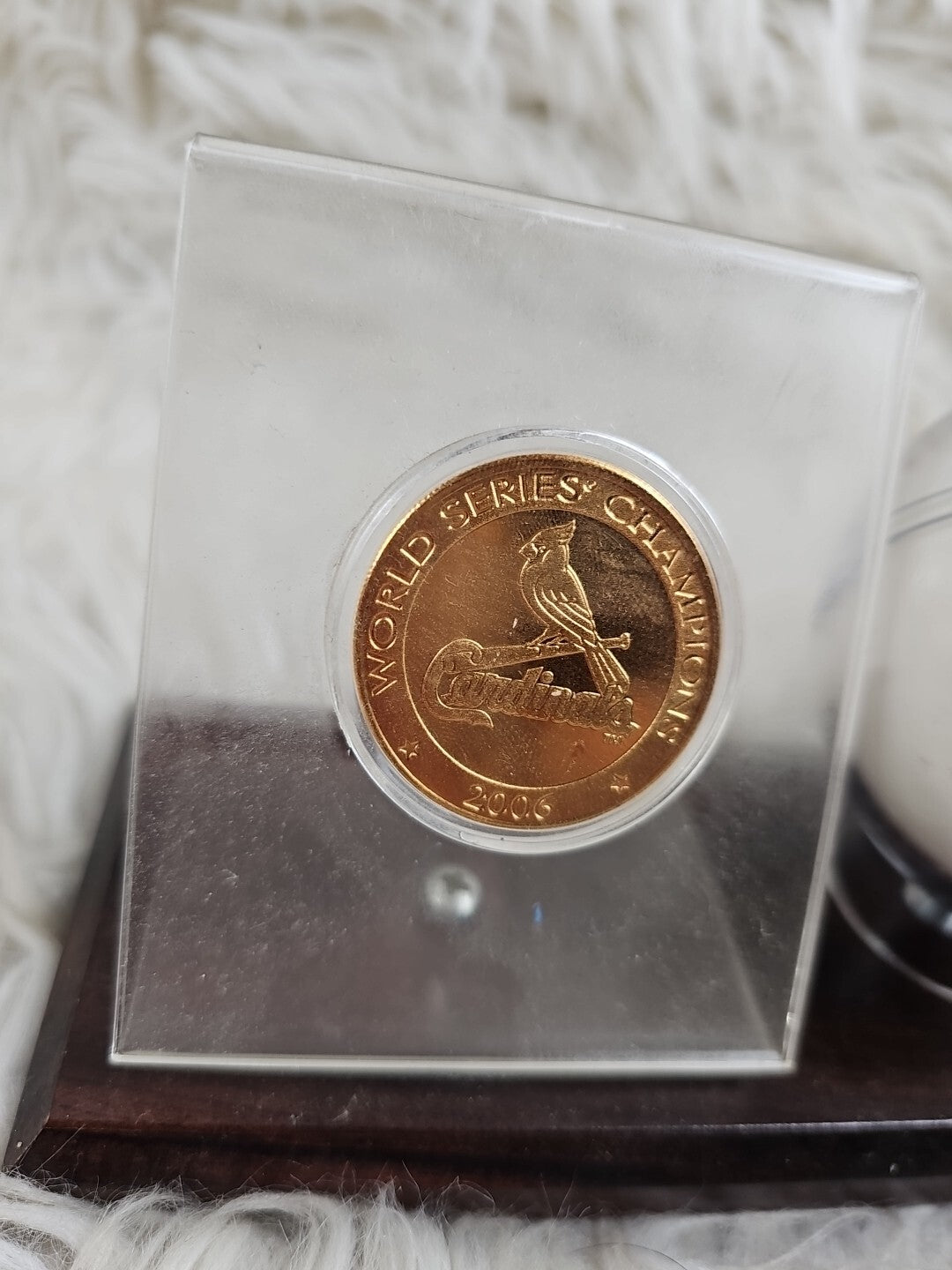 2006 World Series Champions St Louis Cardinals Medallion Coin With Baseball