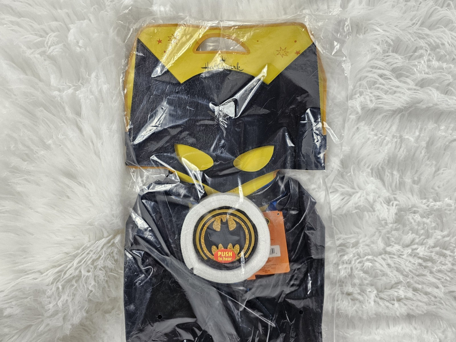NWT Super Rare Batman One-size Hallmark Interactive Costume & Storybook DC