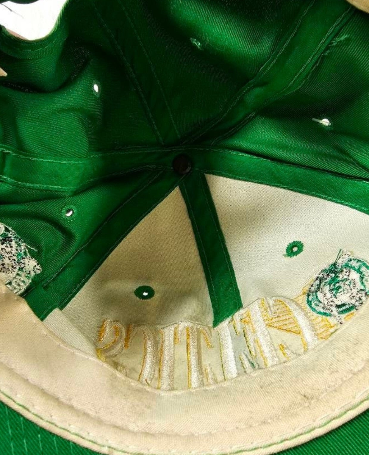 NWT Vintage 90s Boston Celtics Youngan Triangle Logo Snapback Hat Cap NBA - New