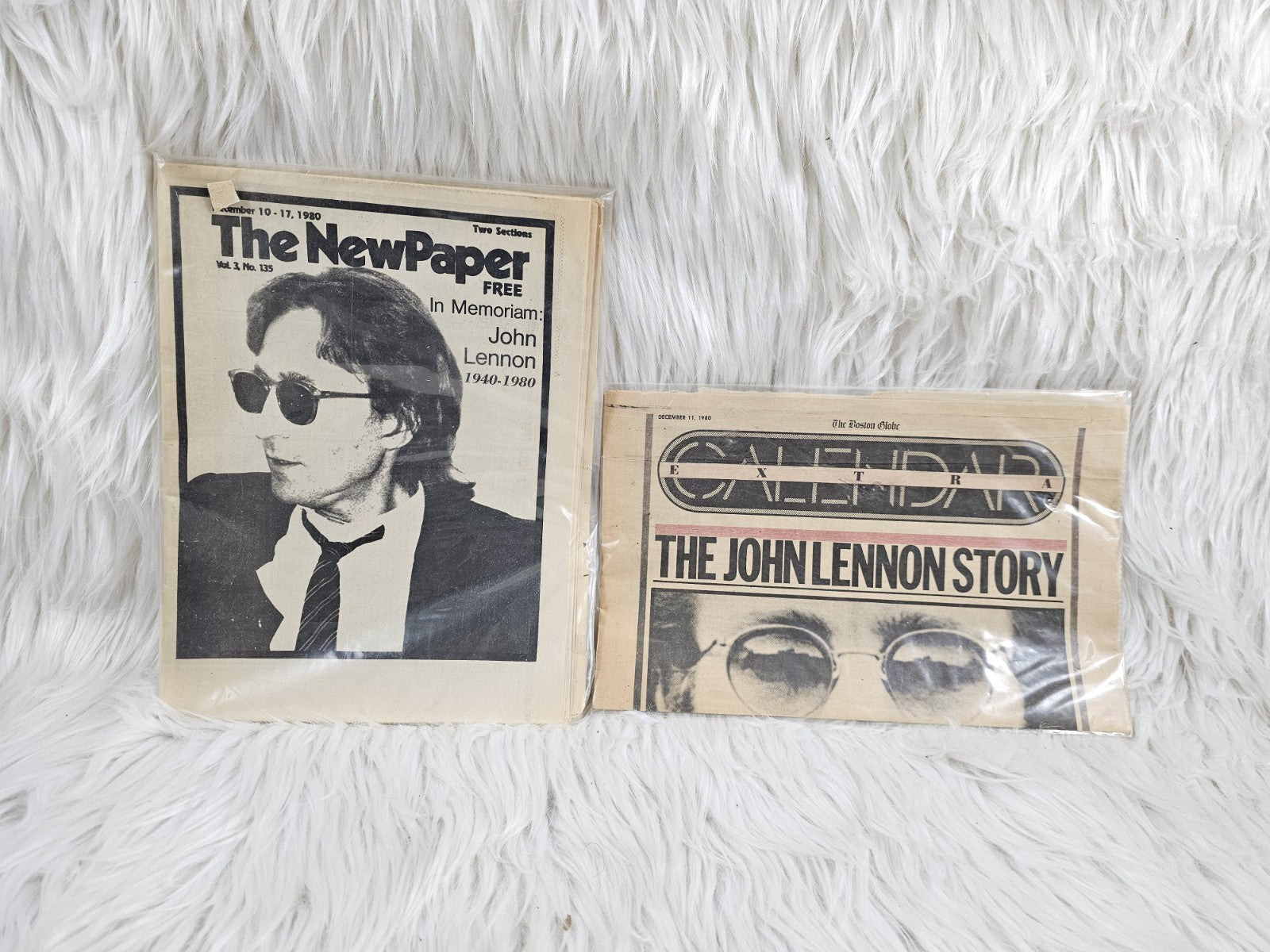 1980 - The John Lennon Story The Beatles Shot Assassination Newspaper Dec. 9, 1980