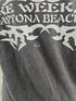 Vintage Y2K 2000s Daytona Beach Bike Week Motorcyke Graphic Long Sleeve Shirt L