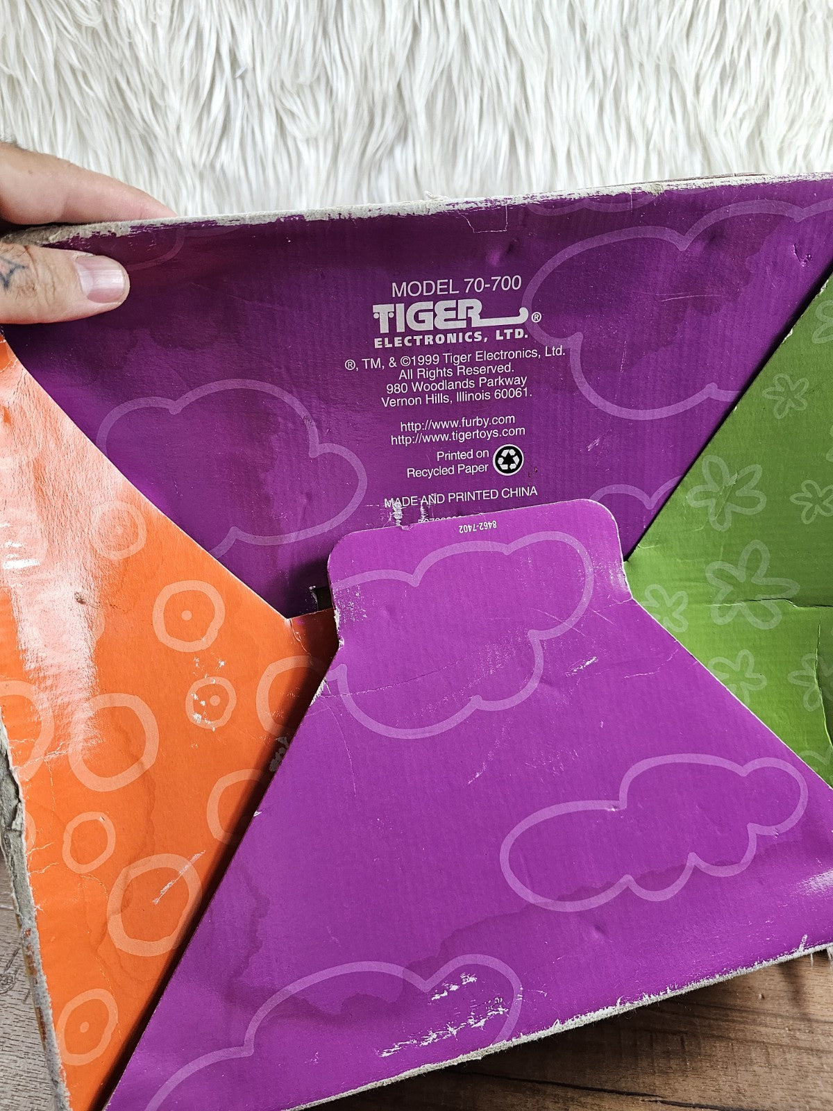 1999 - FURBY BUDDIES Tiger Retail Store Display Box - RARE