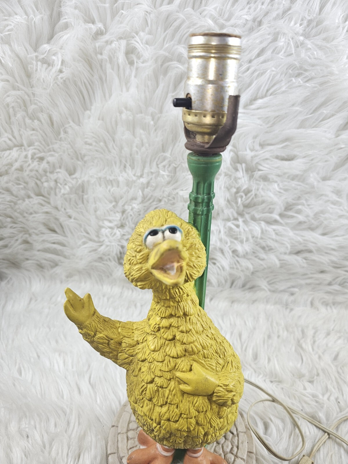 Vintage Working Sesame Street Big Bird Children's Lamp