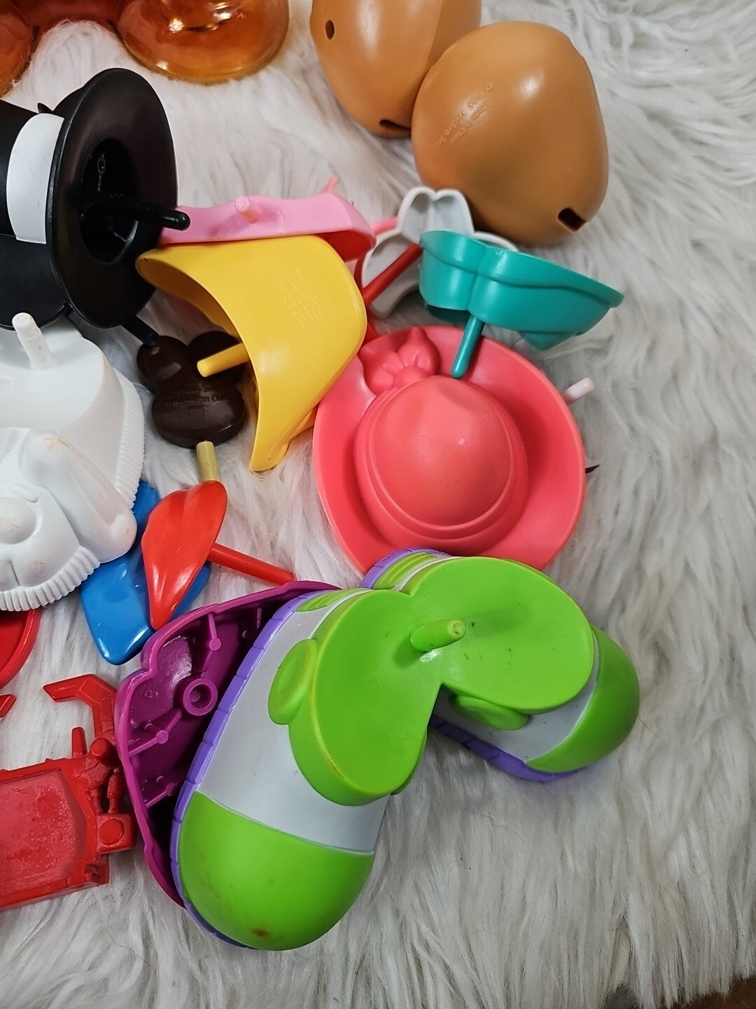2 Vintage Mr. Potato Head Large 14" Storage Container Rare Disney Pieces 99/01