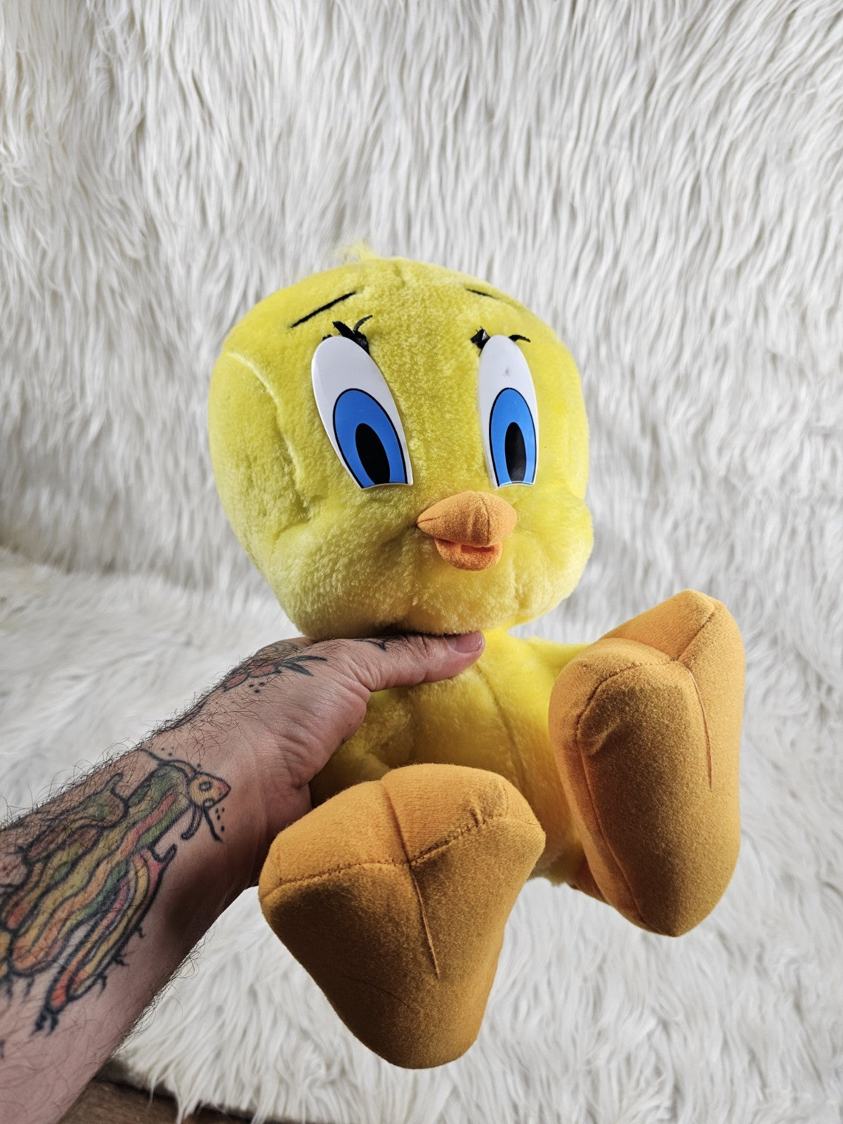 1995 - Ace Looney Tunes Tweety Bird Large 15" Plush EUC