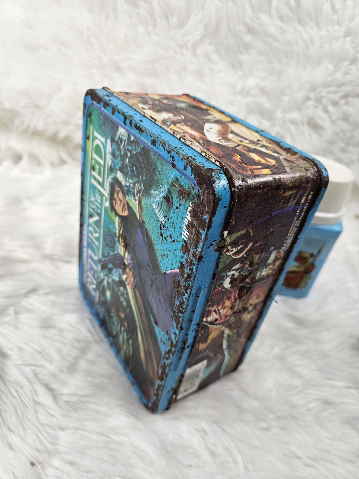1983 - Star Wars Return of the Jedi Metal Lunchbox With Blue Thermos