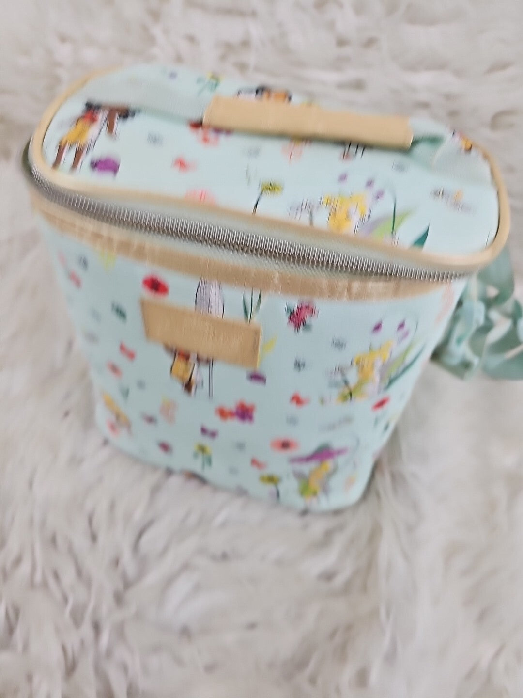 Disney Animator's Collection Princess Lunch Bag Zip Top Crossbody Cooler Blue