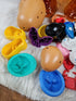 2 Vintage Mr. Potato Head Large 14" Storage Container Rare Disney Pieces 99/01