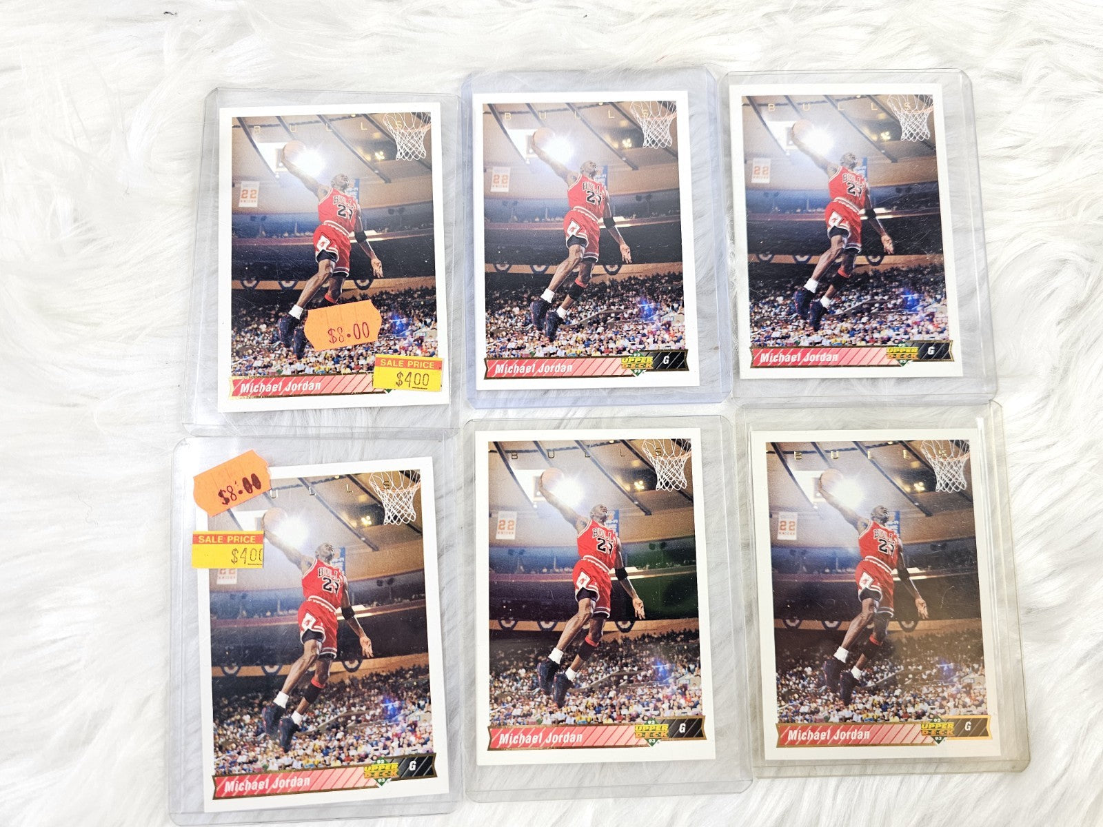 6 1992-93 Upper Deck #23 Michael Jordan Chicago Bulls - All In Good Condition