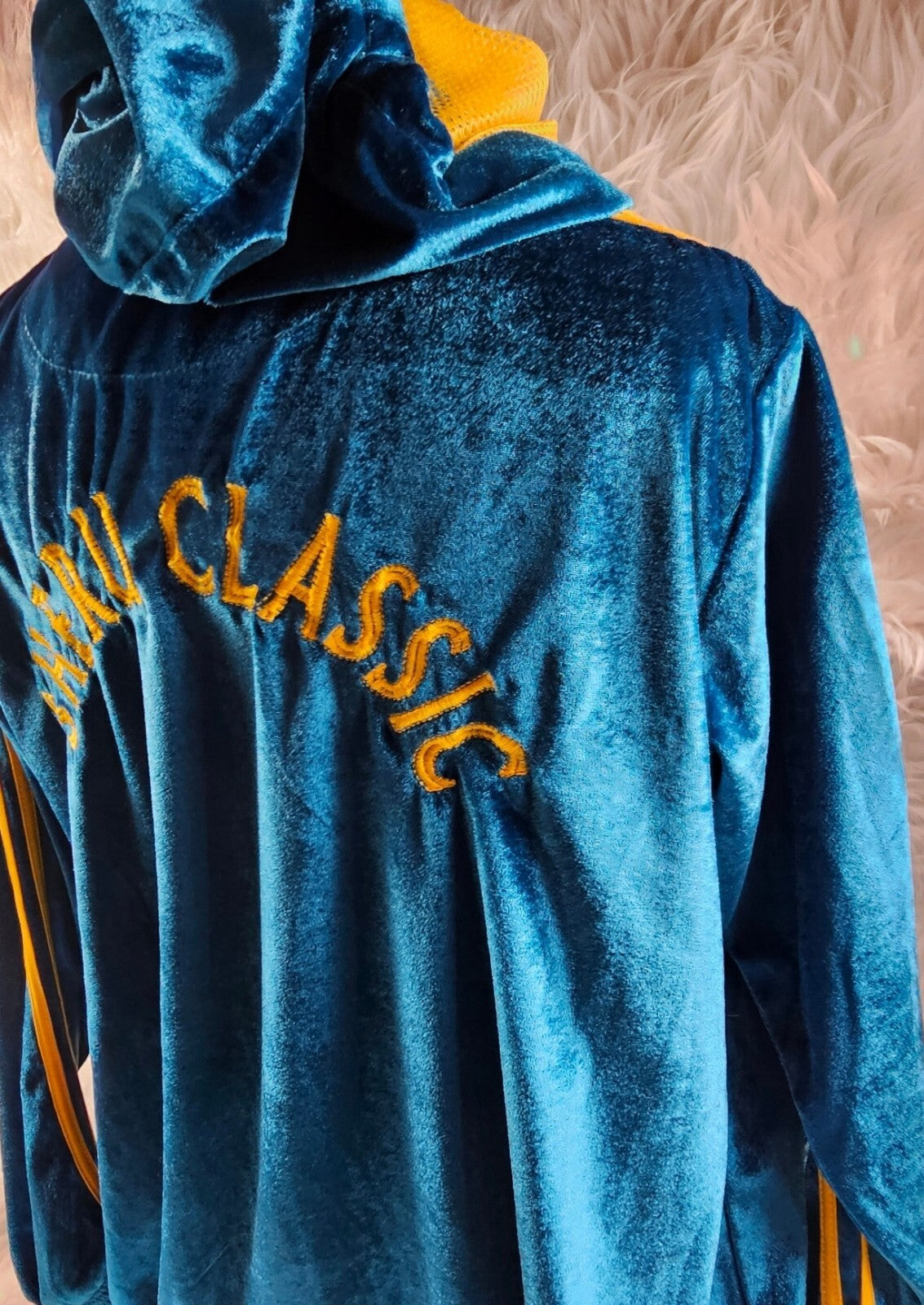Vintage Rare IFBB Sheru Classics Jacket Mens India Small Track Fitness Blue