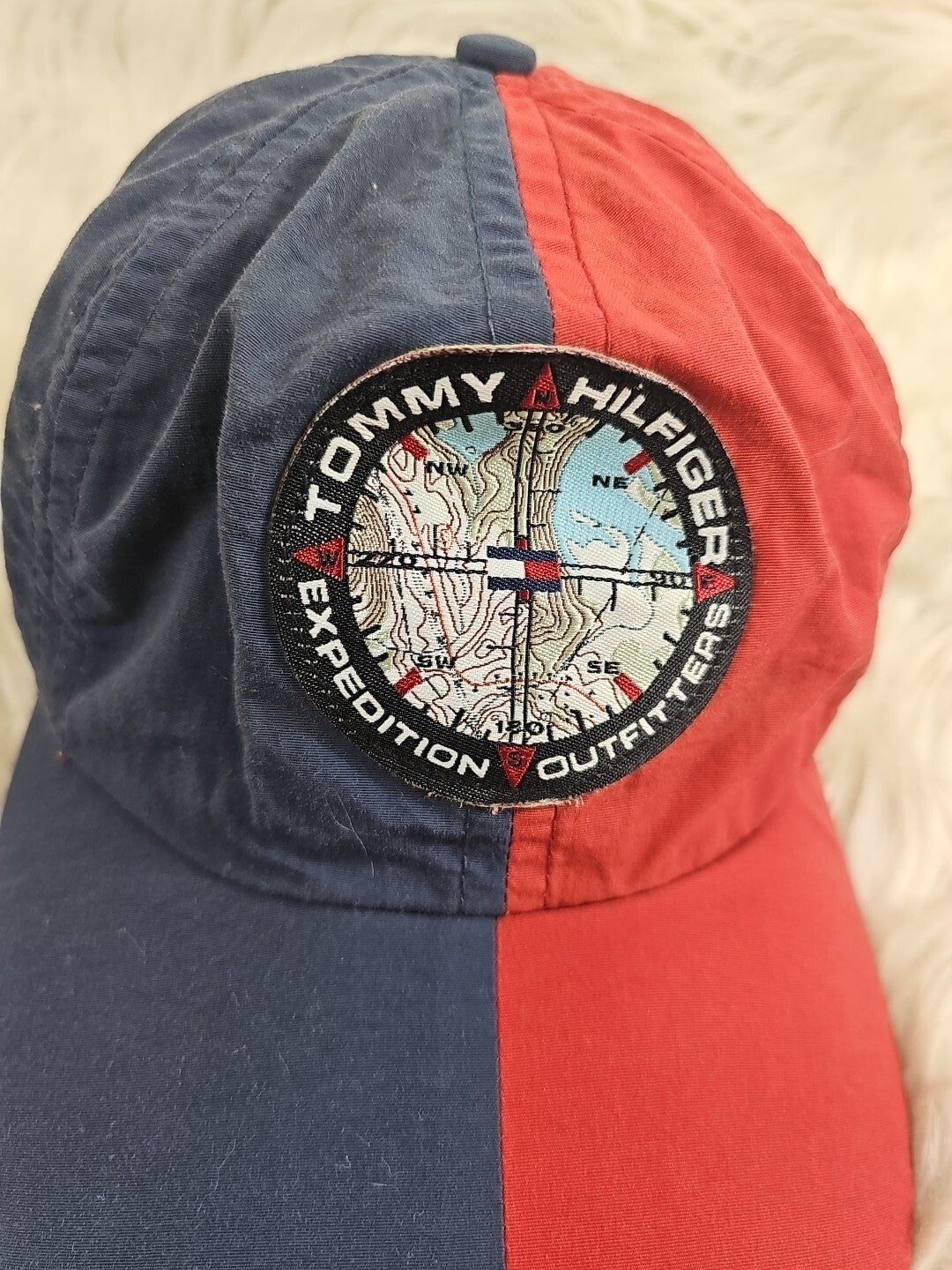Super Rare Vintage Tommy Hilfiger Expedition Outfitters HAT - Red And Blue