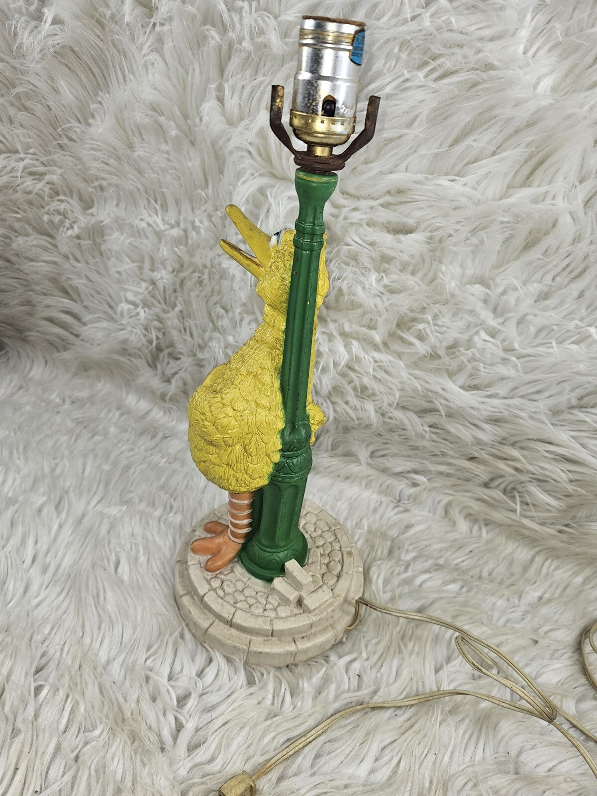 Vintage Working Sesame Street Big Bird Children's Lamp