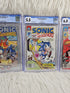 1993 - Archie Comics: Sonic the Hedgehog 0, 1, and 25 CGC Grading