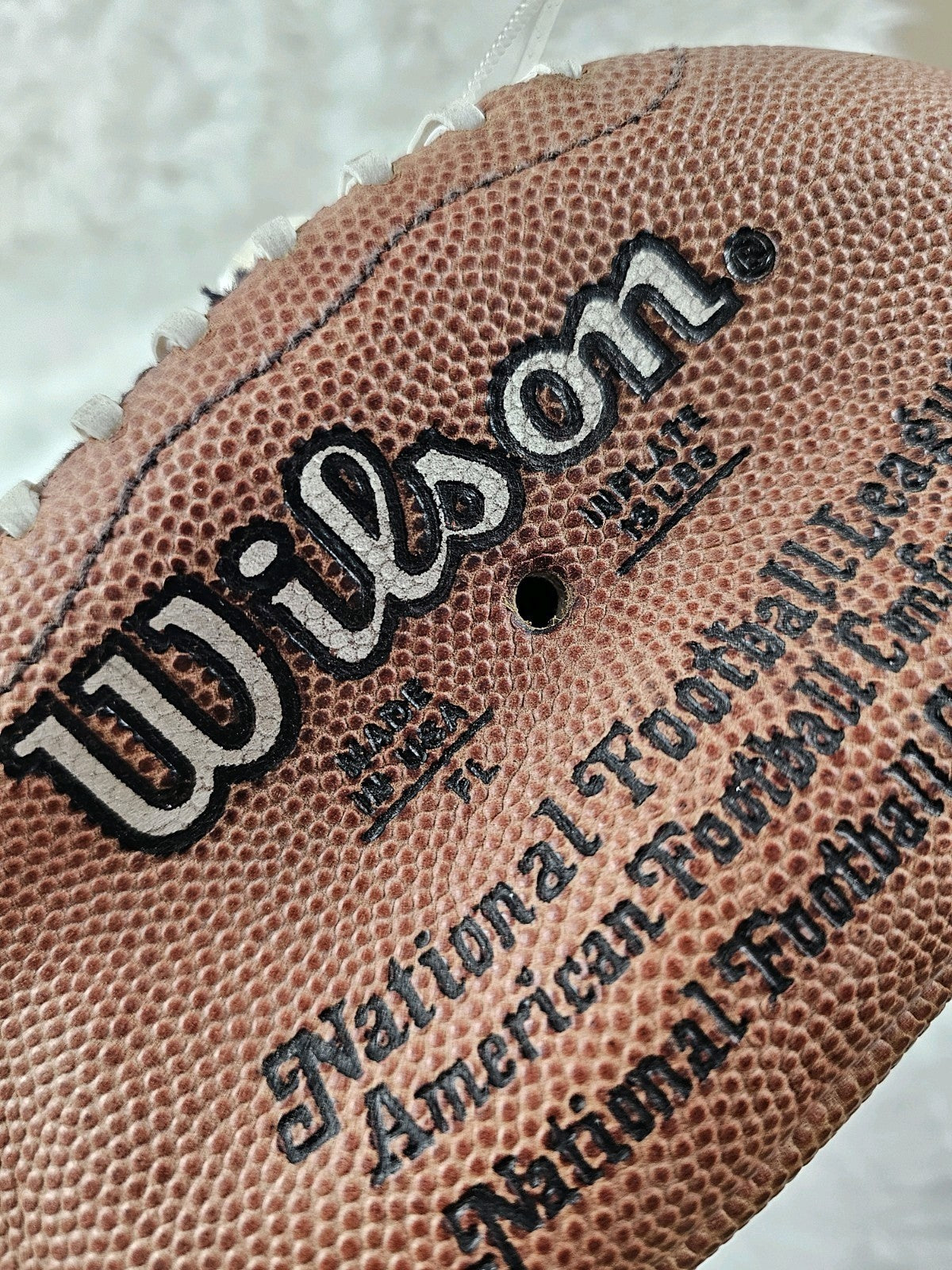 Vintage John Elway Signed Autograph Official NFL Wilson Football Paul tagliabue