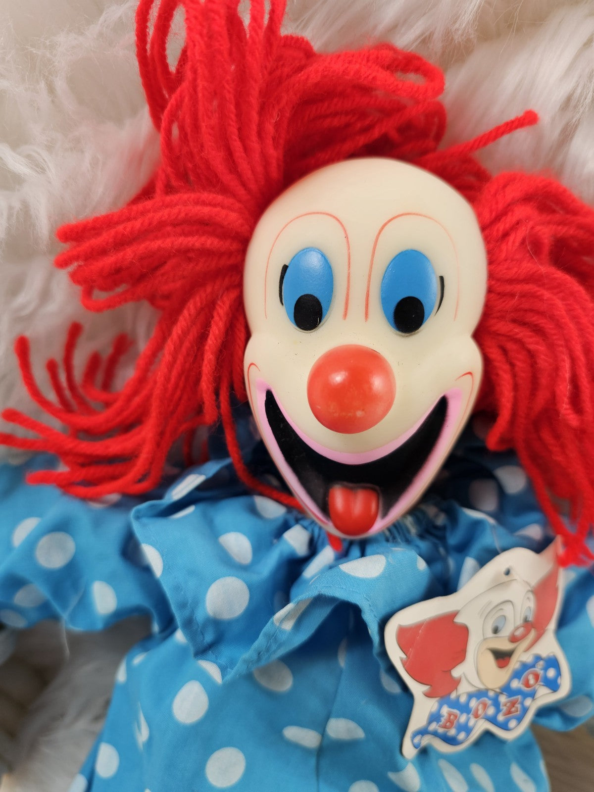1999 - Bozo The Clown Vintage Large 19" Aurora Larry Harmon Doll No Sound