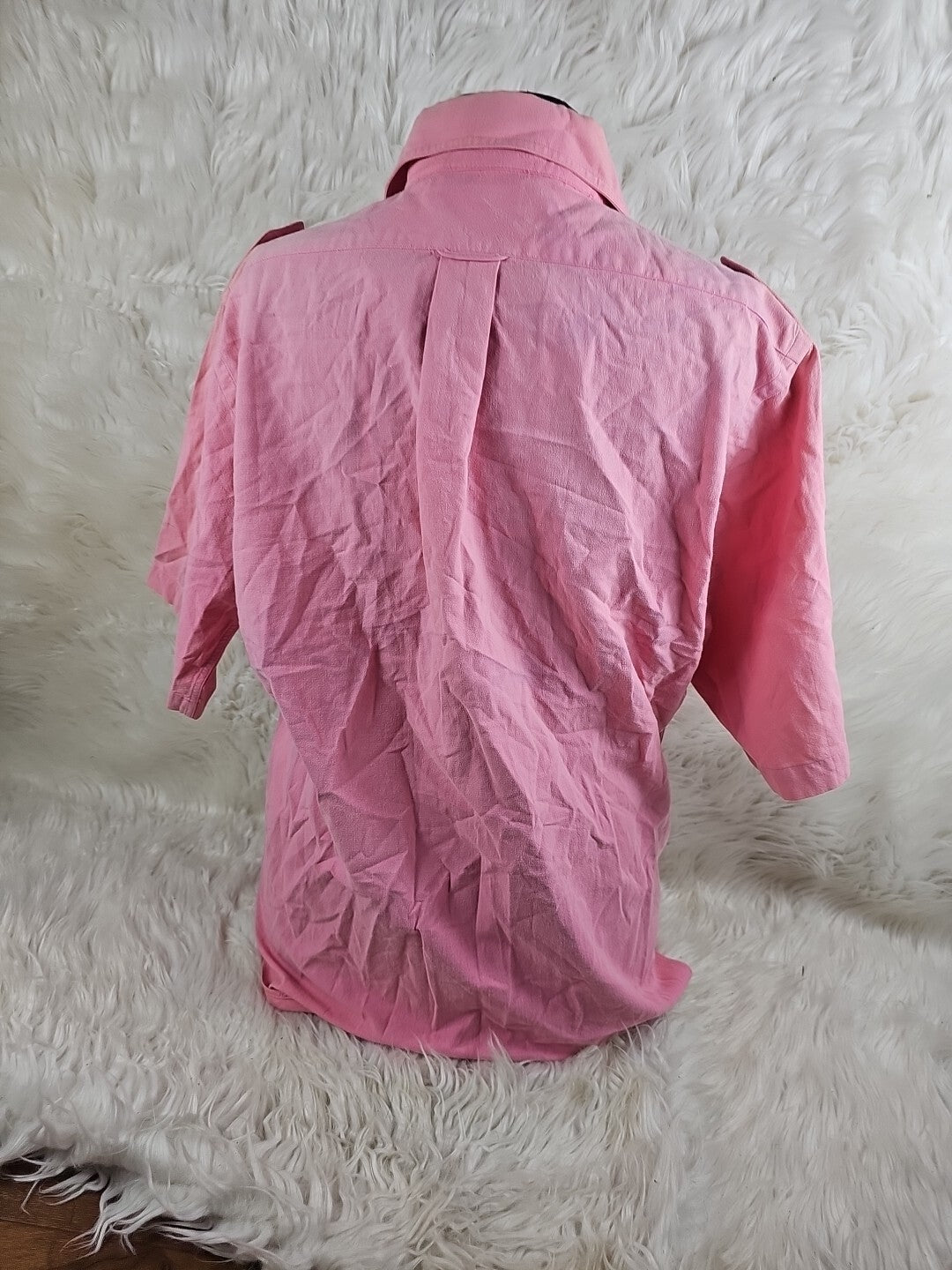 1990s - Flying Scottsman Polo Shirt Mens Size Large Pink  USA Made Duck Mallard