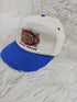 1990s - Pickles Steakhouse Blue Rim Beige Top Snapback Trucker Hat Cap Food