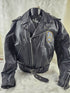 Rare Vintage Gadabout Men's Black Leather Motorcycle/Biker Jacket Size 52 NYPD
