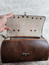 Vintage JHC Christian Charles Rare Brown Leather Attache Coach Messenger Bag