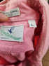 1990s - Flying Scottsman Polo Shirt Mens Size Large Pink  USA Made Duck Mallard