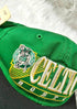 NWT Vintage 90s Boston Celtics Youngan Triangle Logo Snapback Hat Cap NBA - New