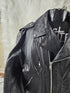 Rare Vintage Gadabout Men's Black Leather Motorcycle/Biker Jacket Size 52 NYPD