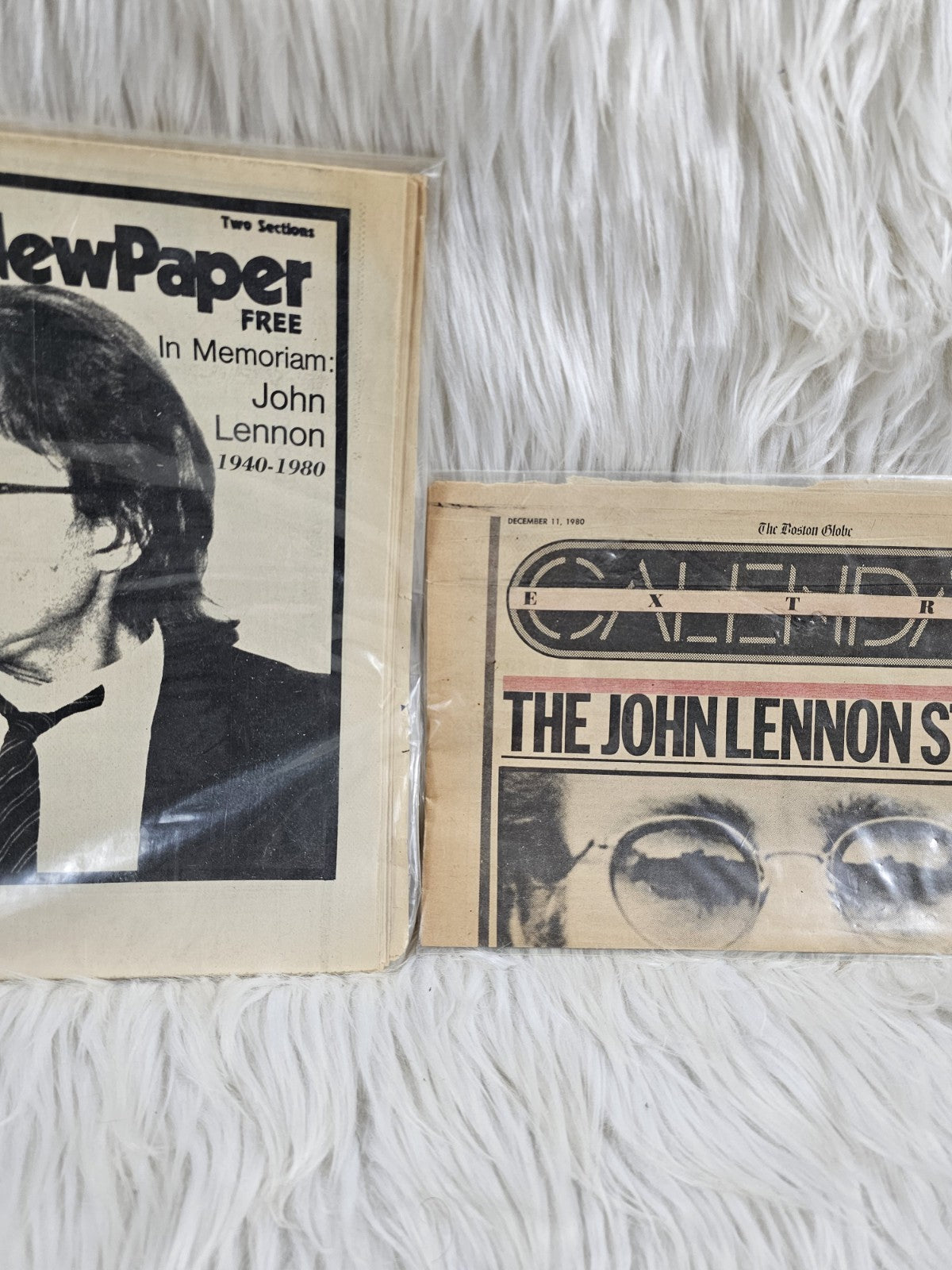1980 - The John Lennon Story The Beatles Shot Assassination Newspaper Dec. 9, 1980