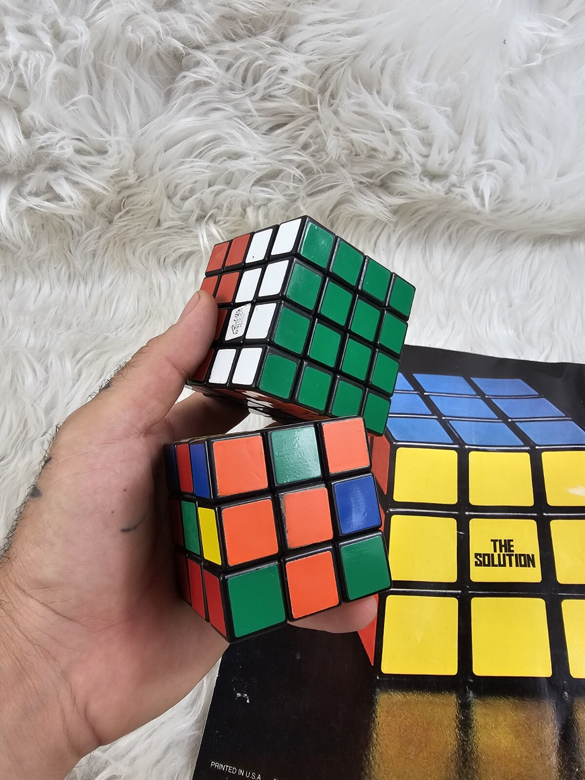 Vintage - Rubiks Cube Octagonal Prism Barrel Chex Puzzle Guide Lot