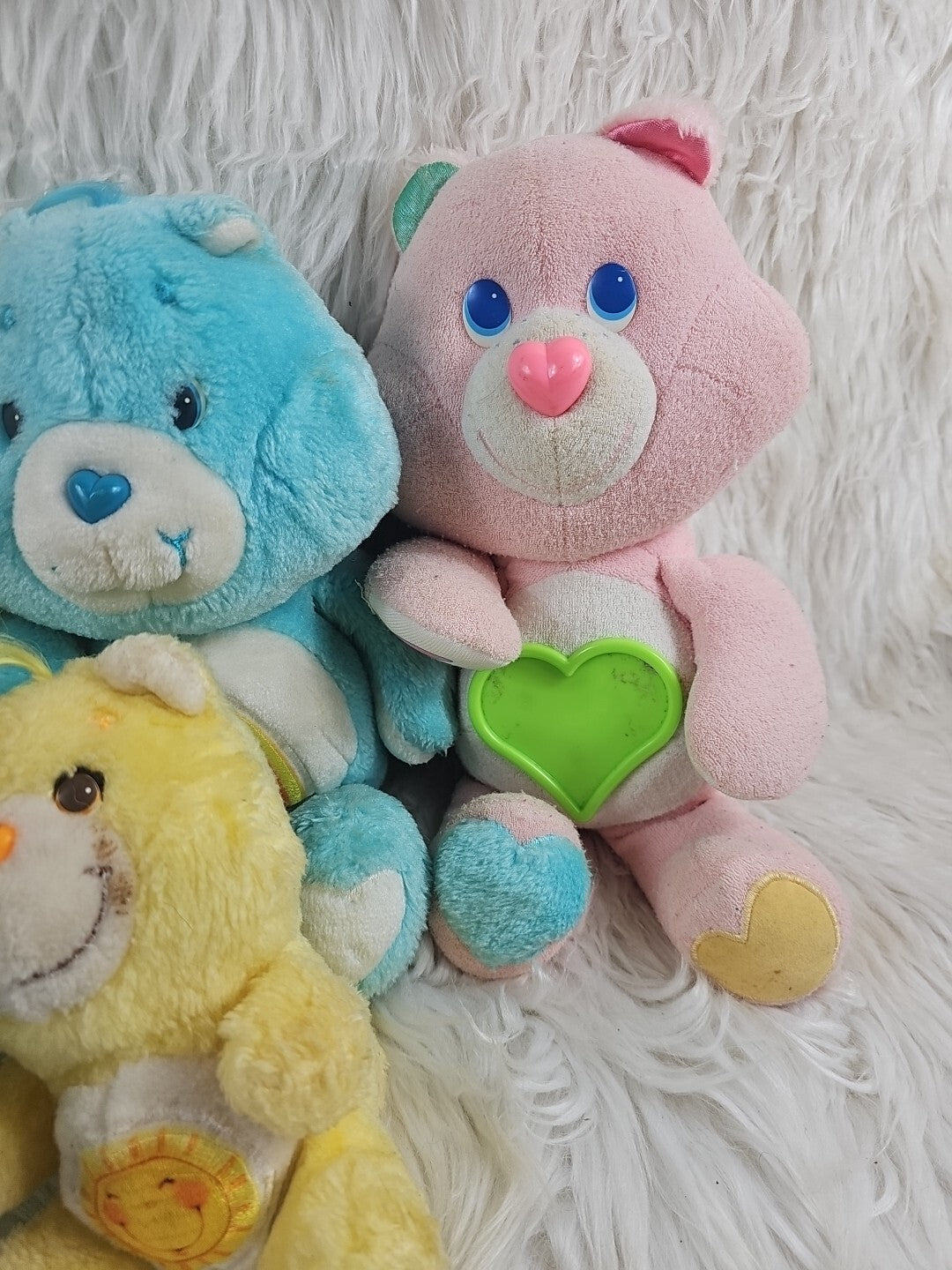 Vintage - 6 Care Bear Lot Stuffed Plush Bears