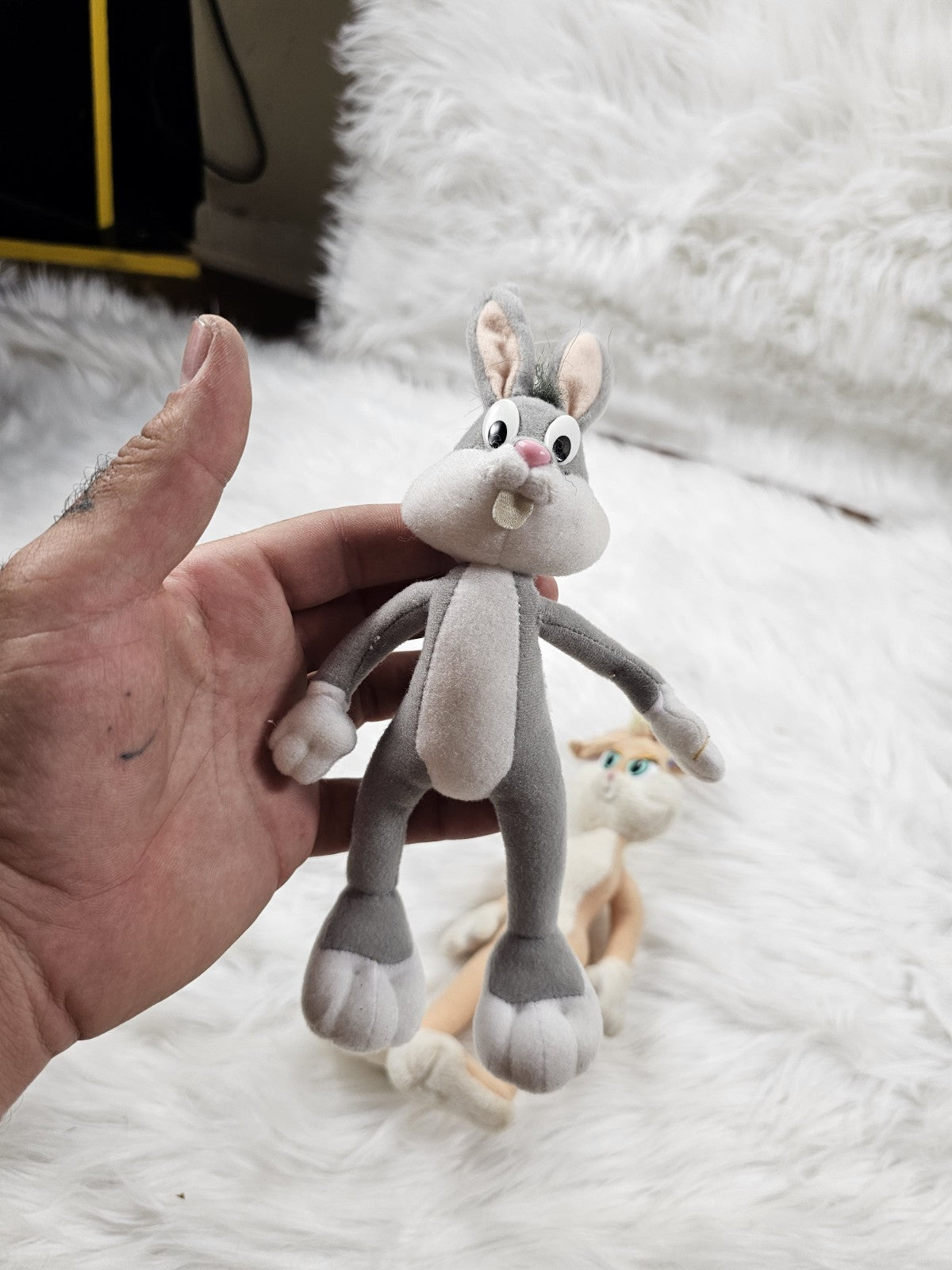 1990s - Warner Bros Lola Rabbit And Bugs Bunny - Looney Tunes Plush Toys