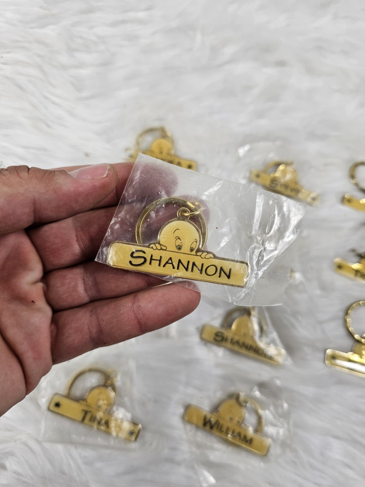 1996 - Lot of 12 Vintage  Casper Keychain With Names