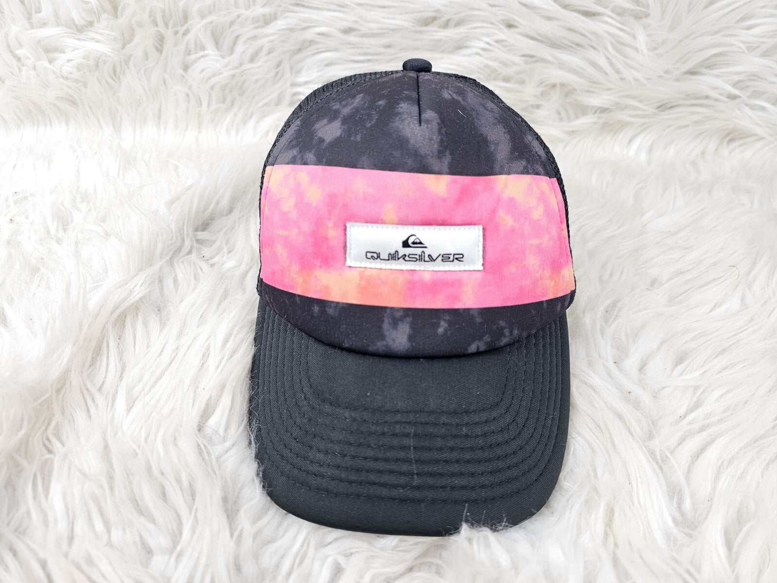 Y2K Vintage Black Quiksilver Pigeon Chicken Trucker Adjustable Hat