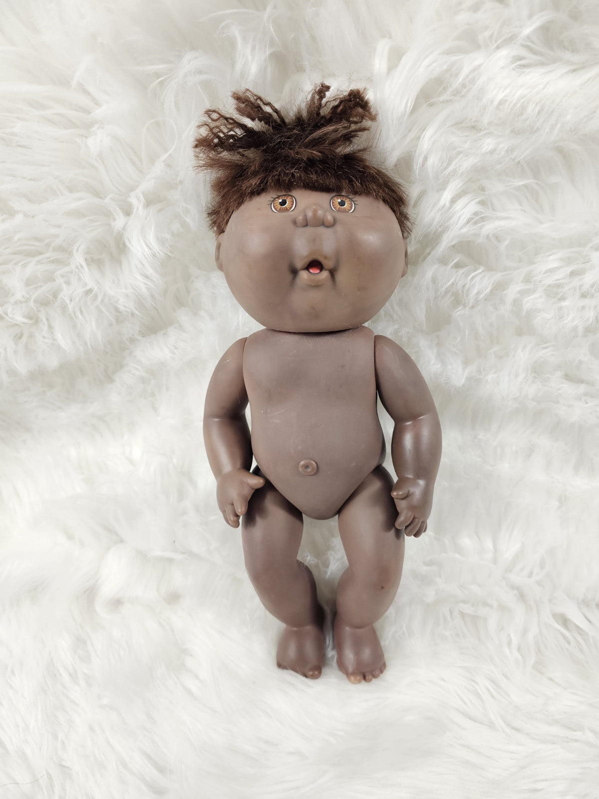 1991 - Cabbage Patch Kids DOLL Bath Time, Purple Signature Hard Mold