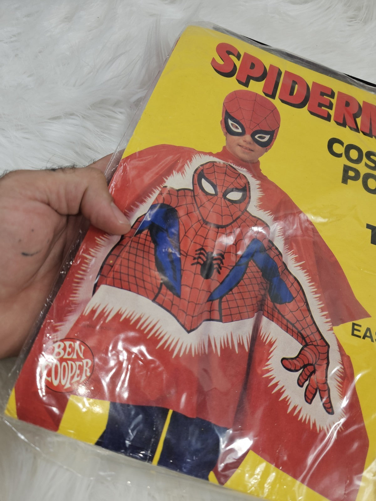 1986 - Ben Cooper Spider-Man Costume & Mask Halloween Marvel Super Hero