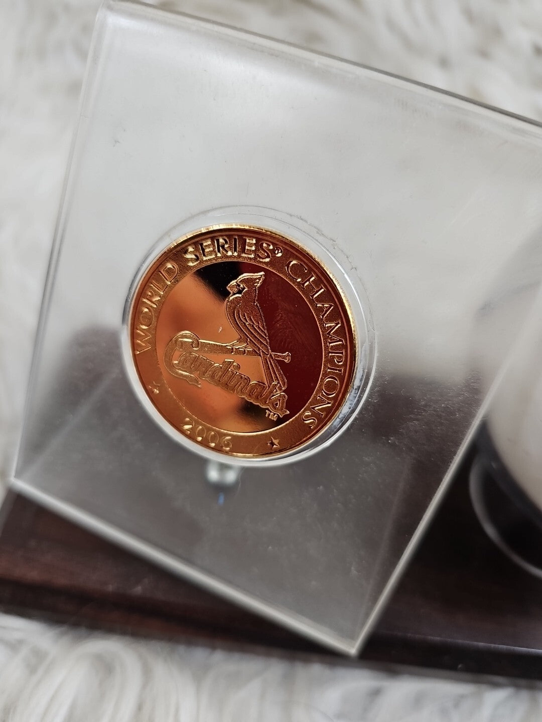 2006 World Series Champions St Louis Cardinals Medallion Coin With Baseball