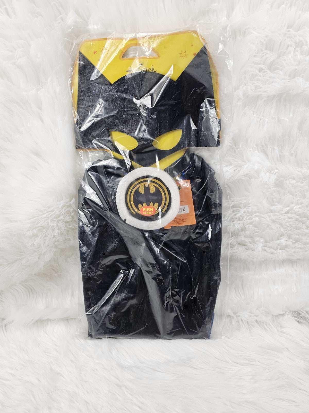 NWT Super Rare Batman One-size Hallmark Interactive Costume & Storybook DC