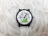1991 - Lorus Kermit The Frog  Black Round Case Black Faux Leather Band Watch