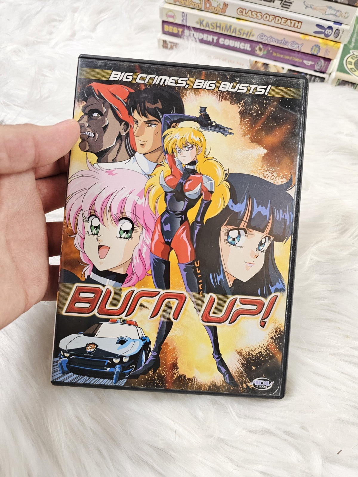 2005 - 2 Dvd Burn Up! Big Crimes Big Busts DVD Anime ADV  Scratch Free