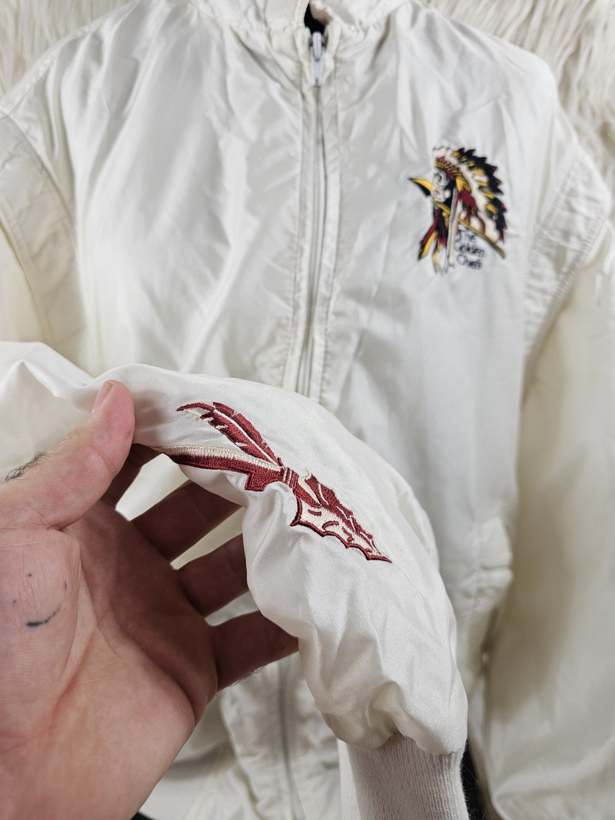 Vintage FSU Windbreaker XXLarge 90s AOP Florida State Seminoles Renegade Horse