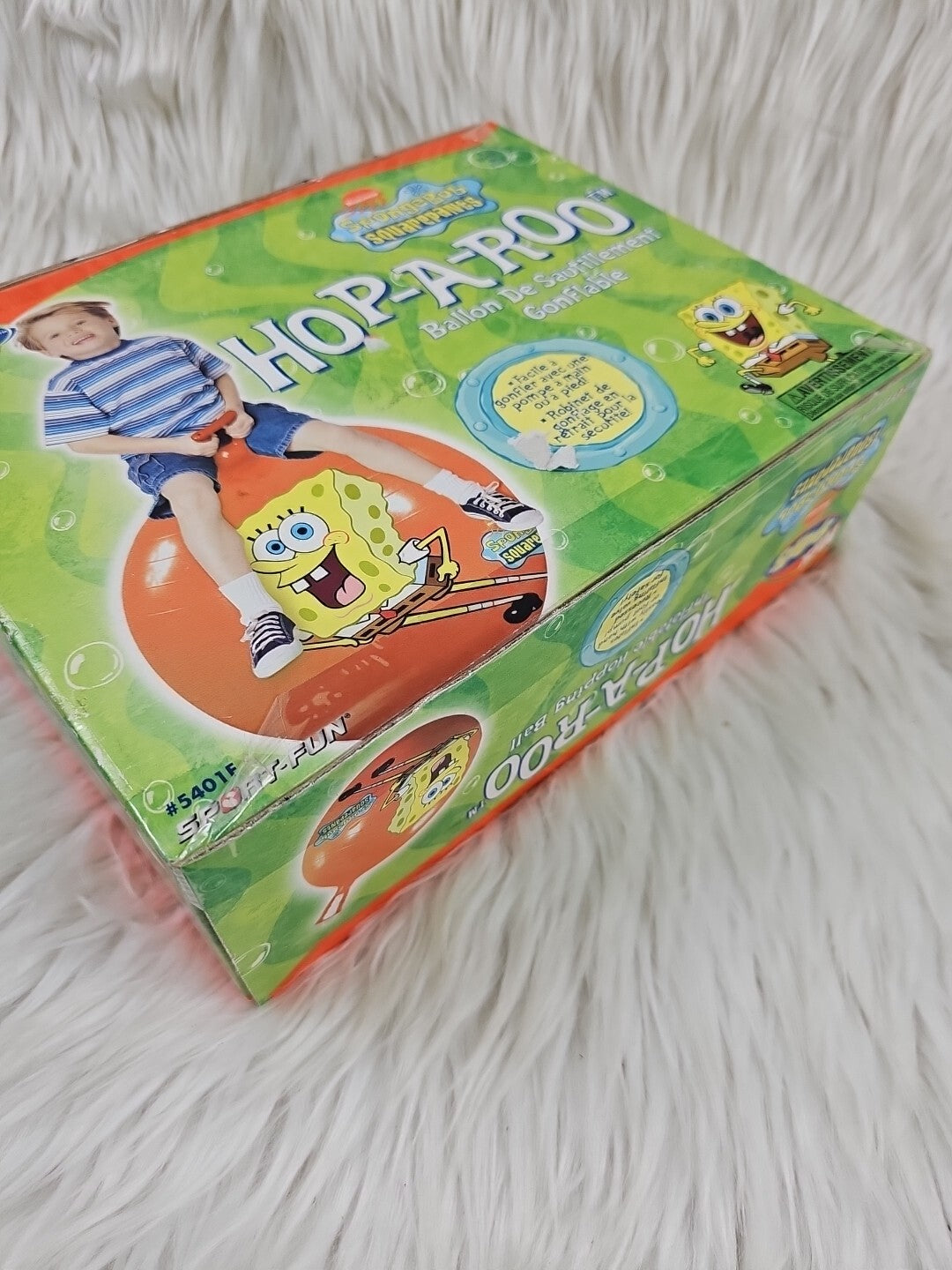 2004 - Spongebob Squarepants Hop-A-Roo Inflatable Hopping Ball - Opened