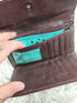 Y2K - Volcom Stone Age Brown Genuine Leather Wallet w/ Change Pocket - RARE