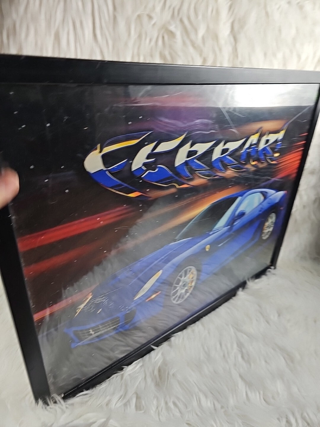 2007 - Scholastic Book Fair: Ferrari Wall Poster Tangerine Press 18" x 24", Framed