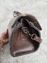 Vintage JHC Christian Charles Rare Brown Leather Attache Coach Messenger Bag