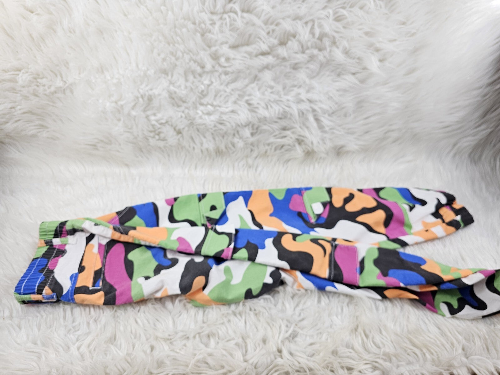1990s - Women's Havana Camo Funky Stretch Cargo Pants Multicolor, Size: 5/27