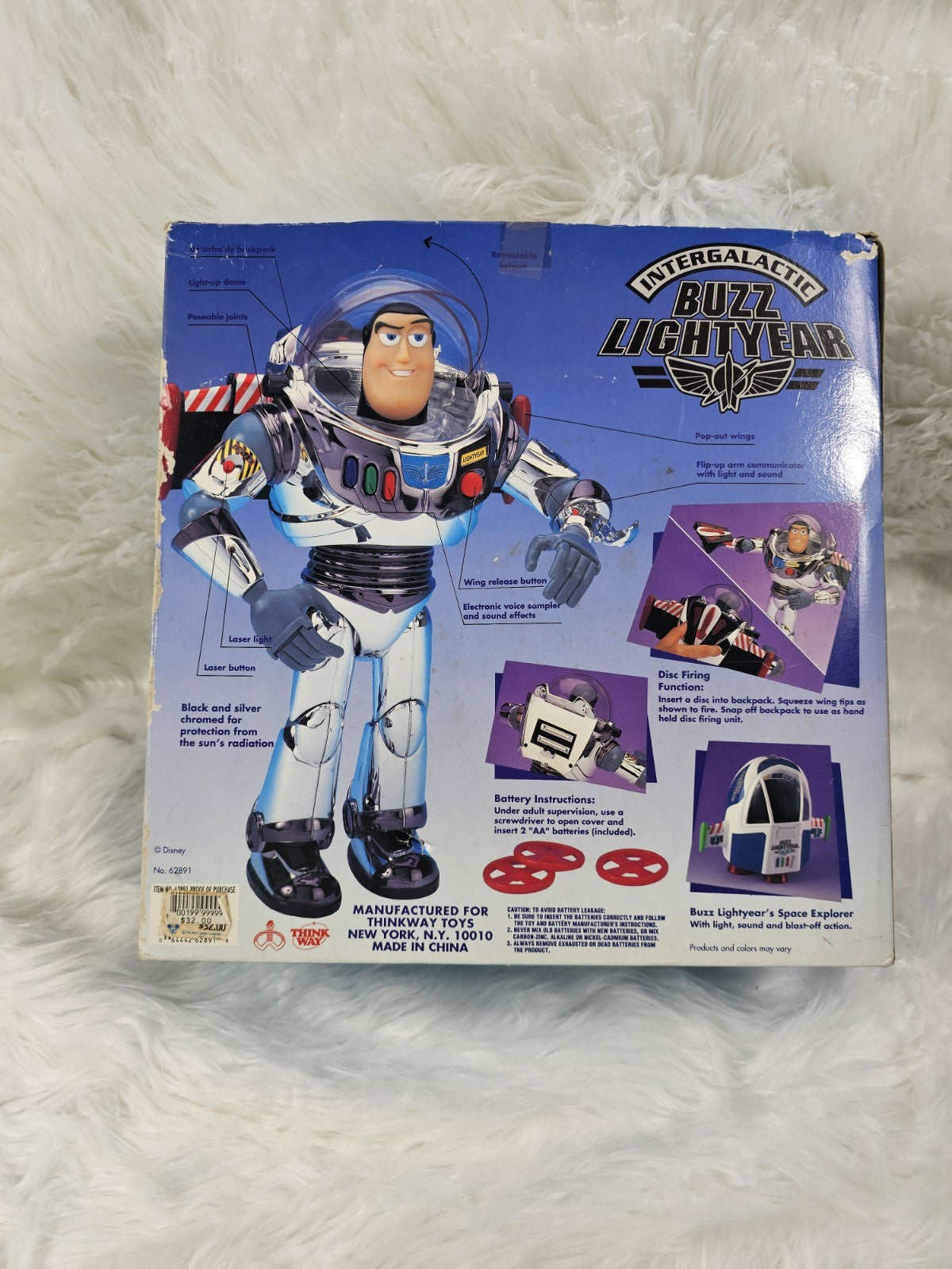 1995 - Disney: Toy Story CHROME INTERGALACTIC BUZZ Lightyear