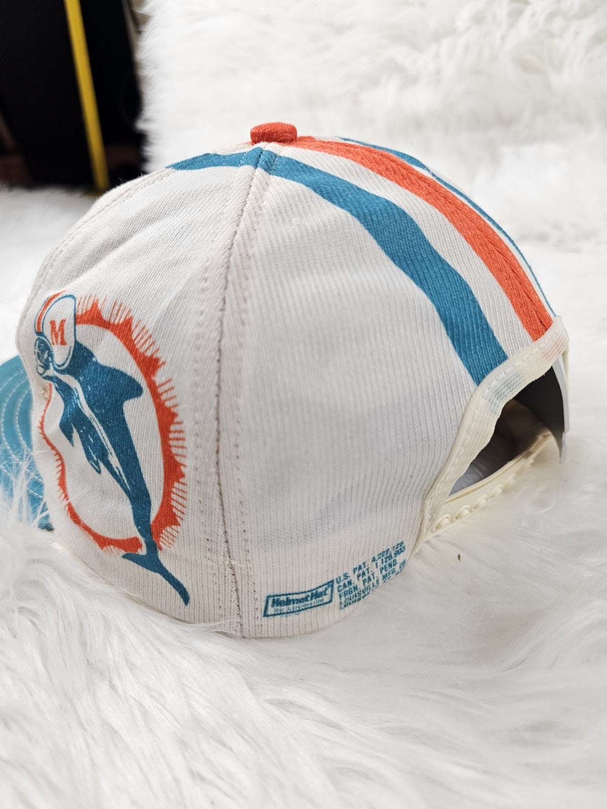 Vintage 80s Rare Miami Dolphins Helmet Hat Snapback Cap Louisville Mfg